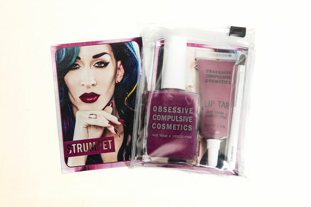 Obsessive Compulsive Cosmetics Celebrity Drag Queen Lip Tar & Nail Lacquer Duo Packs Strumpet