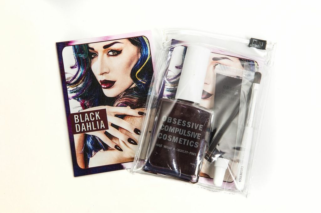 Obsessive Compulsive Cosmetics Celebrity Drag Queen Lip Tar & Nail Lacquer Duo Packs Black Dalia