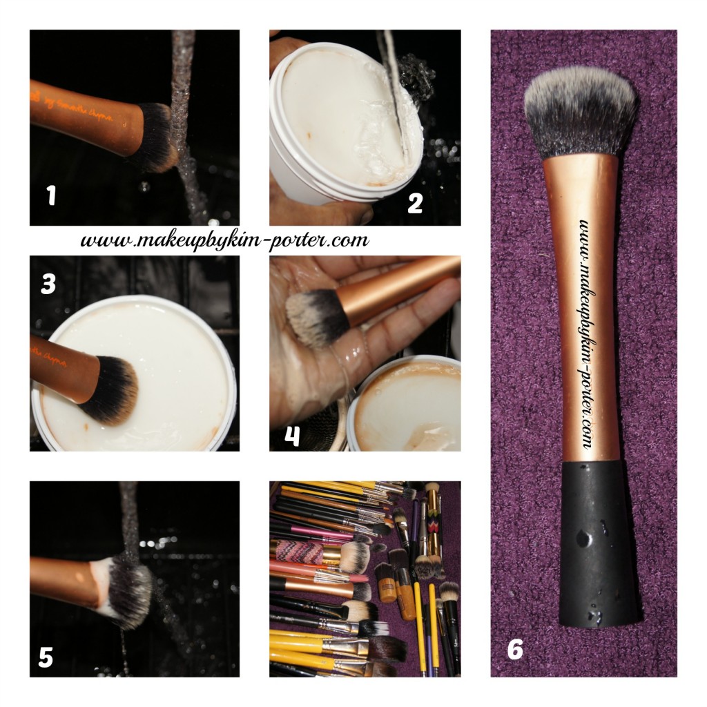 How to clean your makeup brushes pictorial