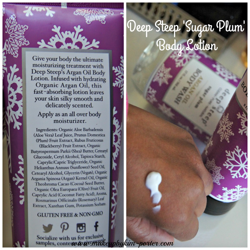 Deep Steep sugar plum body lotion
