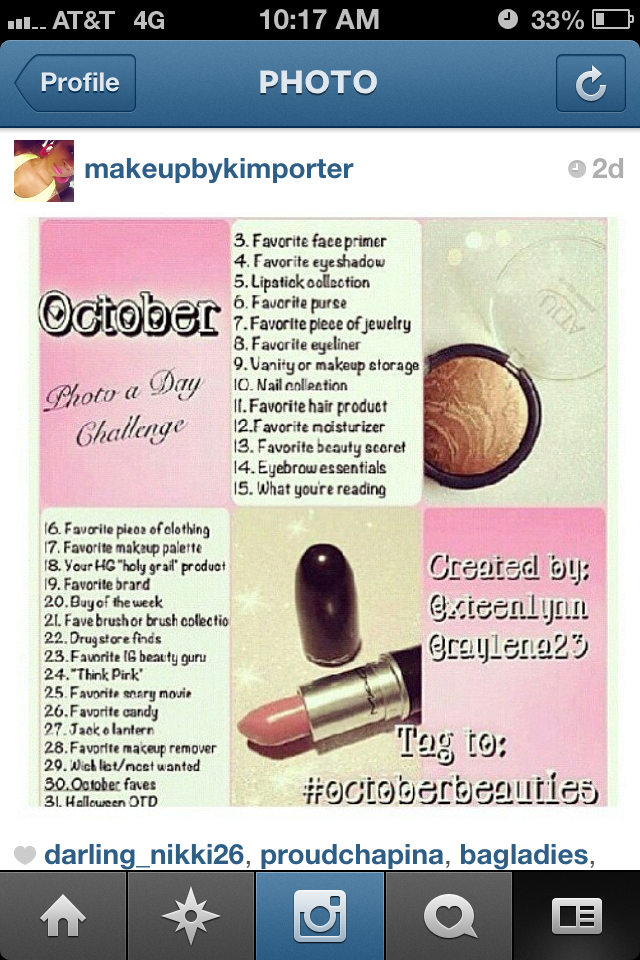Instagram Photo Of The Day Beauty Challenge